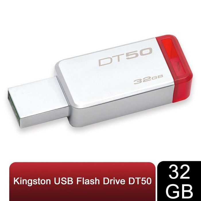 Kingston DT50 32GB USB Flash Drive - Compact, Lightweight, and Fast