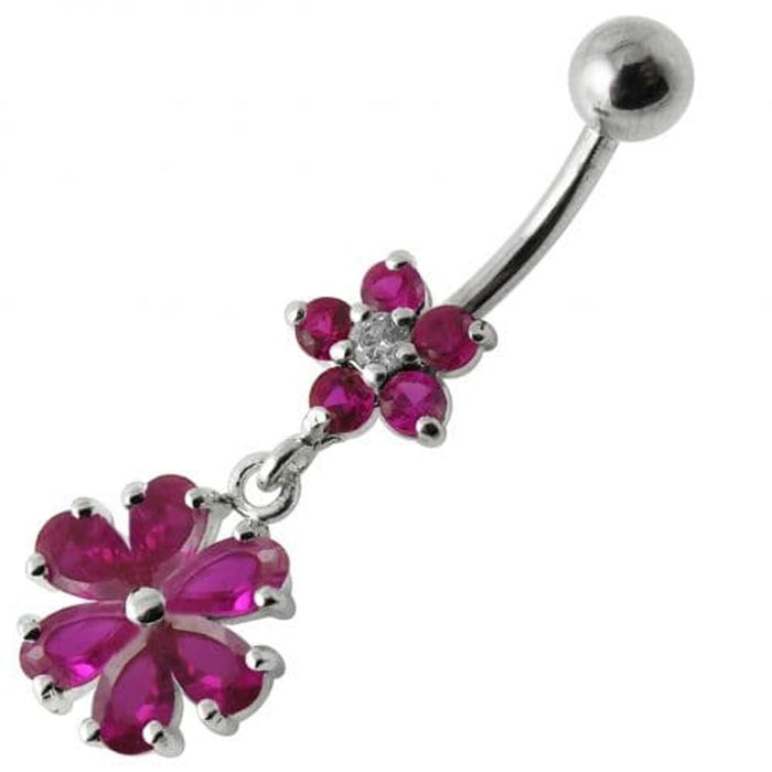 Fancy  Wheel Dangling Belly Ring Body jewelry