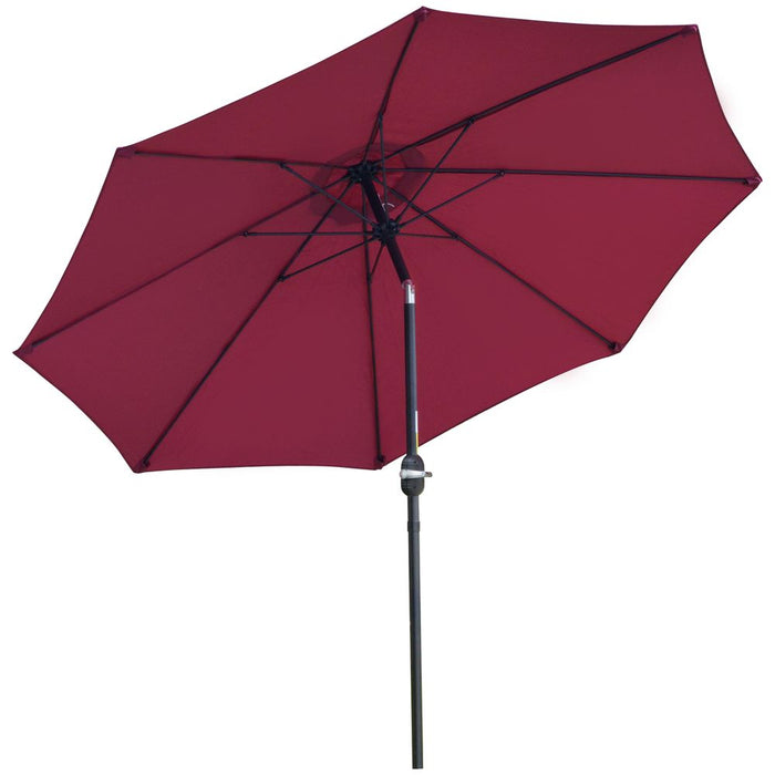 Premium Outsunny 2.6M Red Umbrella - High-Quality Shade Solution for Summer