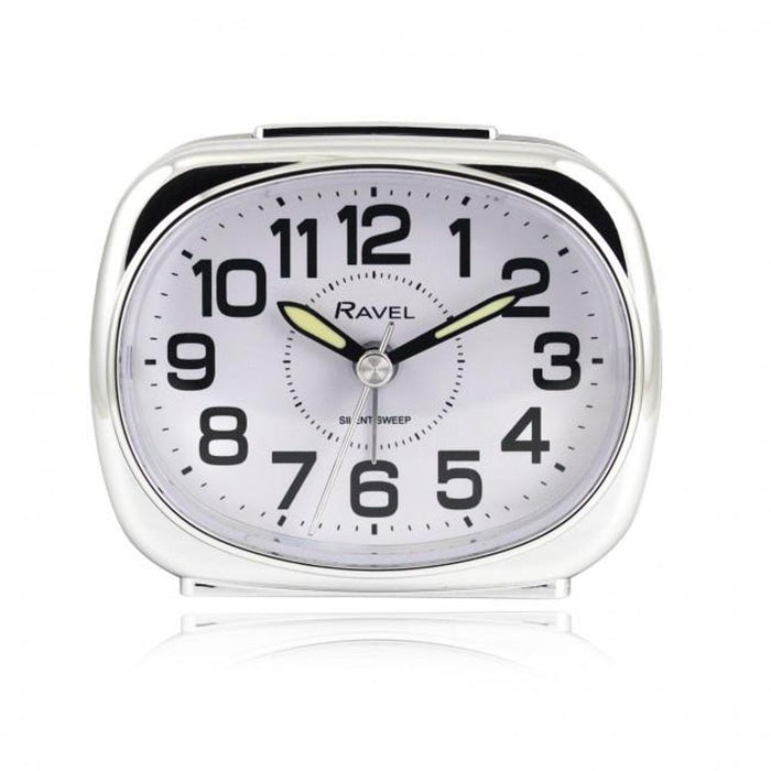 Reliable Ravel Small Bedside Alarm Clock - Black/Silver RC040.31