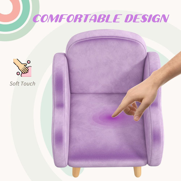 Premium Purple Cloud-Shaped Toddler Armchair for Playroom and Bedroom - Best Quality