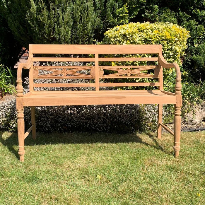 Premium Grade A Teak 2 Seat Batavia Bench - 120CM