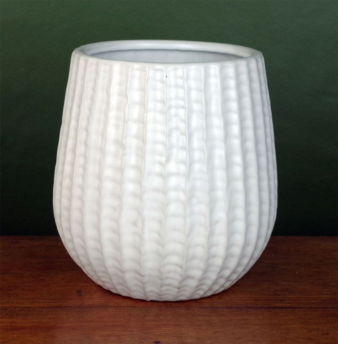 Premium White Ceramic Plant Pot