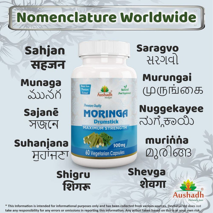 Moringa Oleifera Capsule: Nutrient-Rich Ayurvedic Powerhouse for Weight Loss, Detox, and Digestion Boost