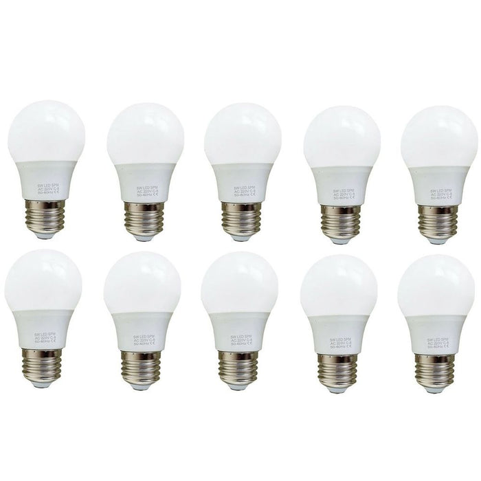 E27 5W Energy Saving Warm White LED Light Bulbs A60 E27 Screw-in non dimmable bulbs