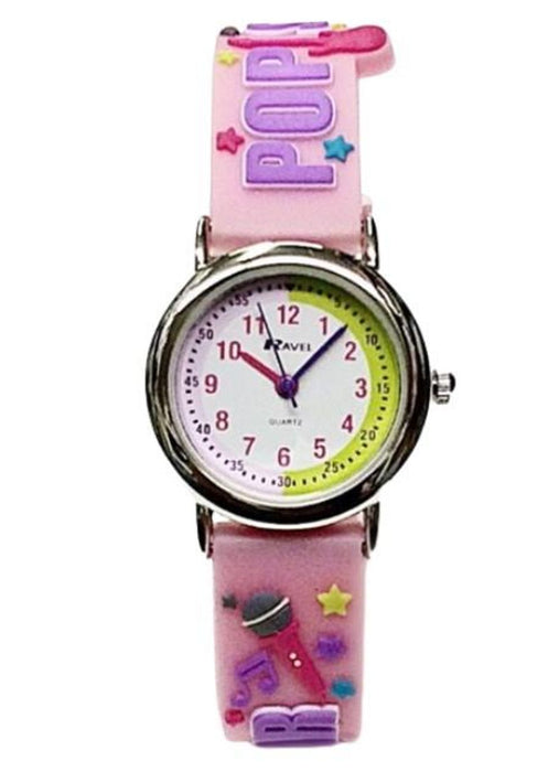 Ravel Children Girls 3D Cartoon Time Teacher Watch