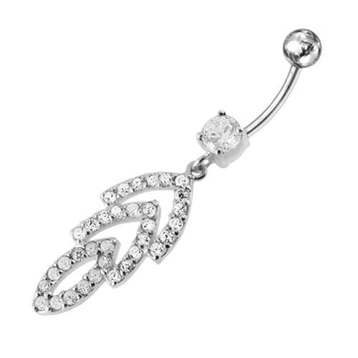 Jeweled Fancy Dangling Belly Ring