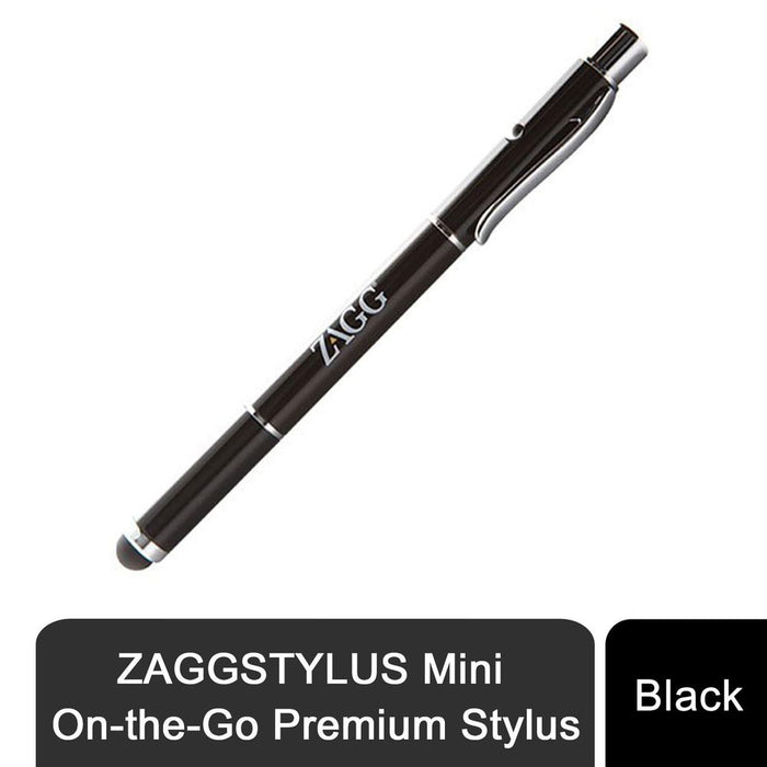 ZAGG Stylus Mini - Premium Stylus Pen for Tablets & Smartphones, Black