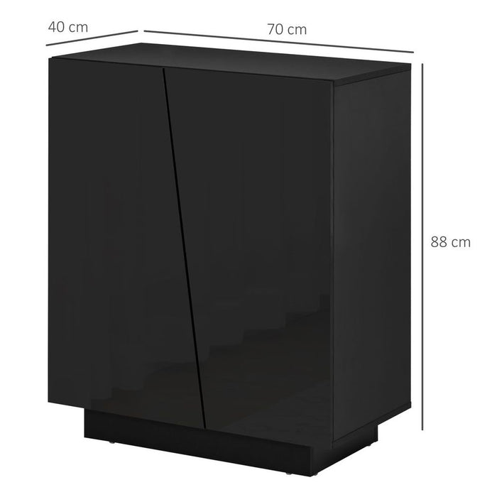 Premium Black Gloss Storage Cabinet - Bedroom Living Room Dining Room - Quality Guaranteed