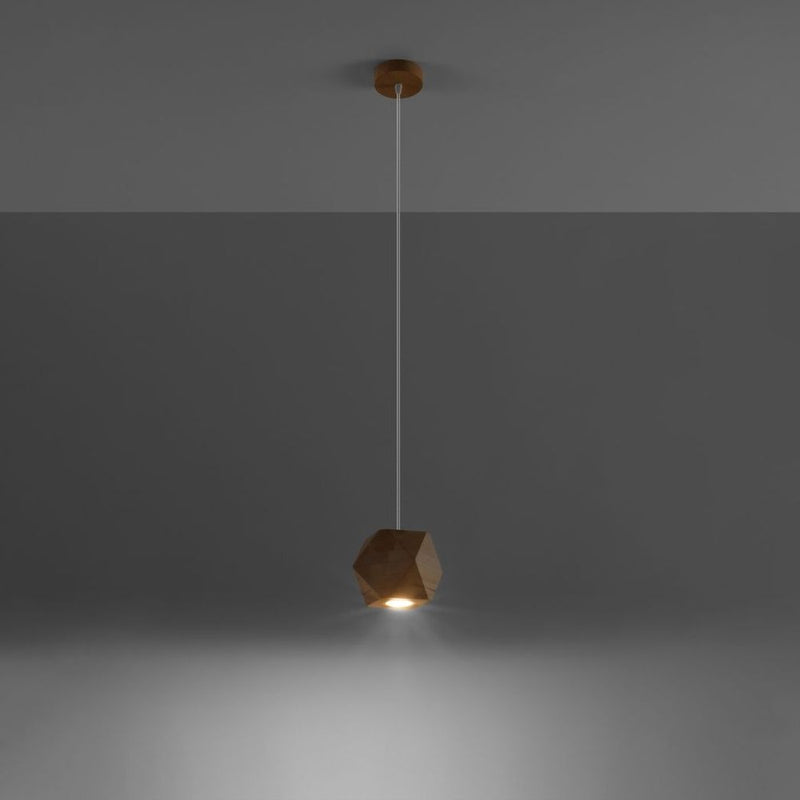 Pendant lamp wood Woody Scandinavian Design GU10