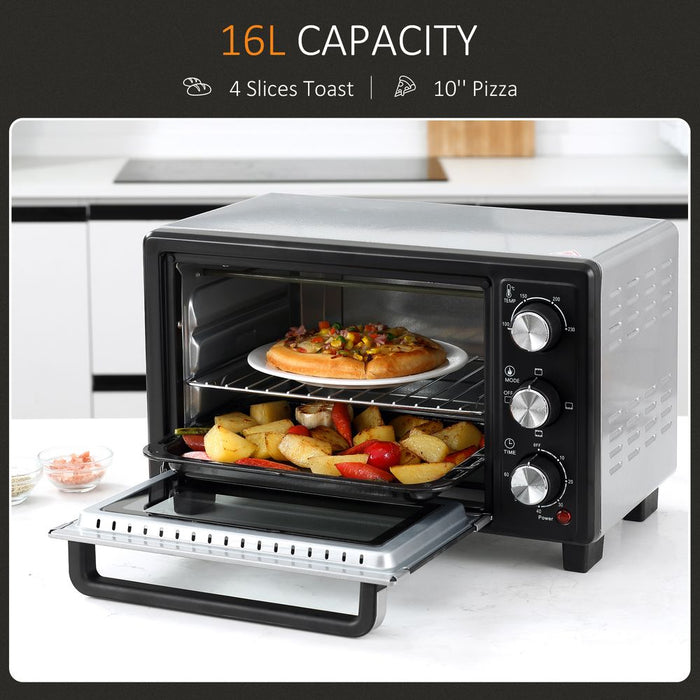 Mini Oven, 16L Grill, Toaster Oven Timer