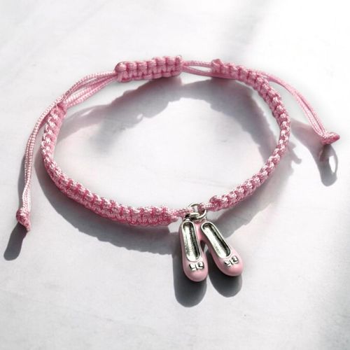Girls Ballet Shoes Friendship Bracelet - Gift for Dancers