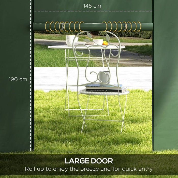 Premium Green Pop Up Gazebo Side Panels - 2 Pack, Replacement for 3x3(m) or 3x6m Canopies