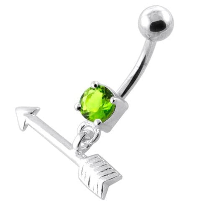 Trendy Arrow belly piercing ring