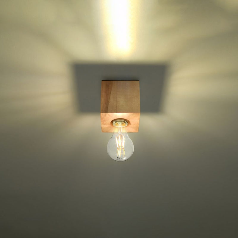 Premium Quality Wooden Ceiling Lamp - Scandinavian Design, E27 Socket