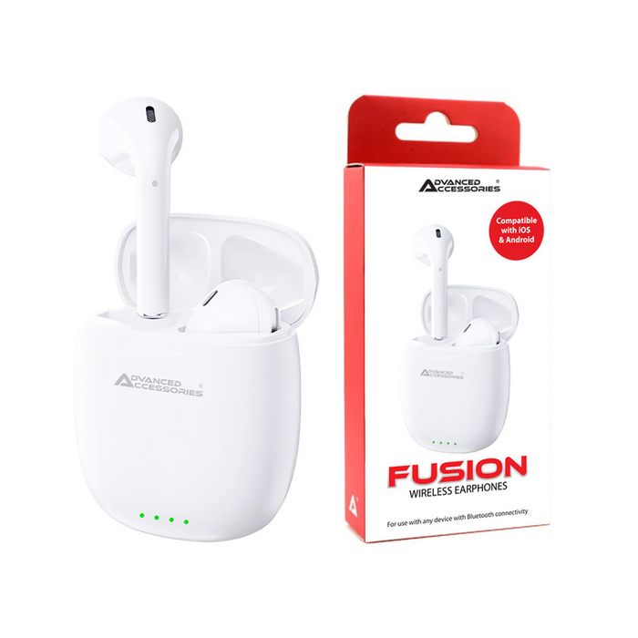 High-Quality AA Fusion Wireless Earphones - White