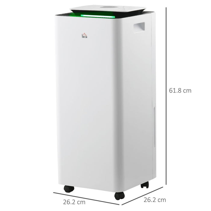 HOMCOM 16L/Day Protable Quiet Air Dehumidifier with Purifier, Timer, 5 Modes