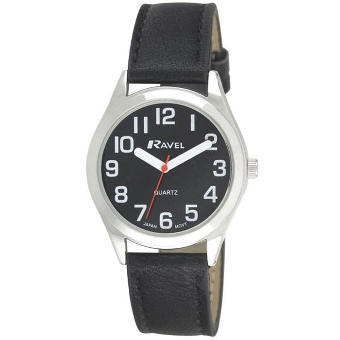 Ravel Mens Classic Strap Watch Black Watch R0125.03.1