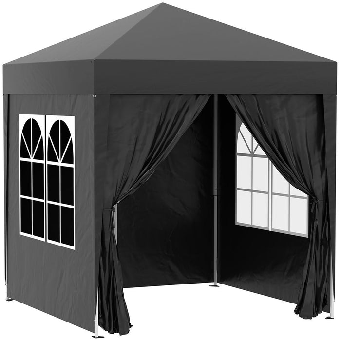 2x2m Garden Pop Up Gazebo Marquee Tent Wedding Canopy - Easy Set-Up, Durable, Portable Carrying Bag