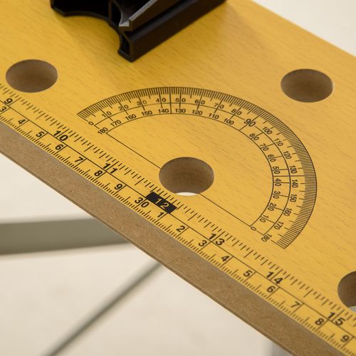 4-1 Work Bench, Saw Horse Clamp Table for DIY Home Garage, Grey