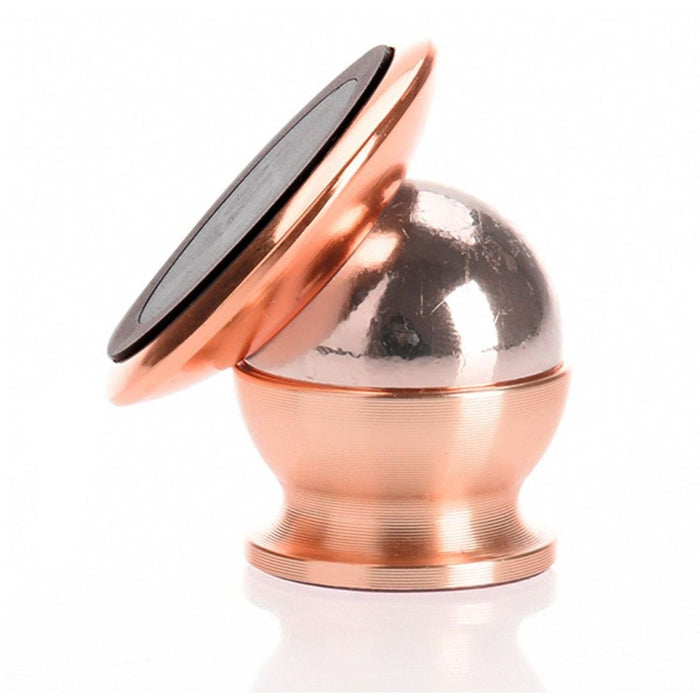 AQ Heavy Duty 360° Rotation Universal Magnet Phone Holder, Rose Gold - Best Quality & Easy to Install