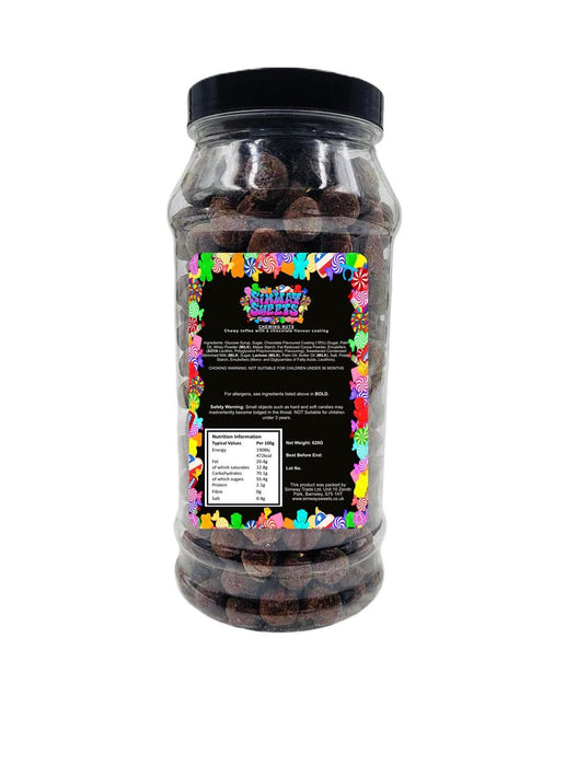 Chewing Nuts Retro Sweets Gift Jar - Chewy Chocolate Toffee - Best Quality - Date Assured - Delivered to Your Door