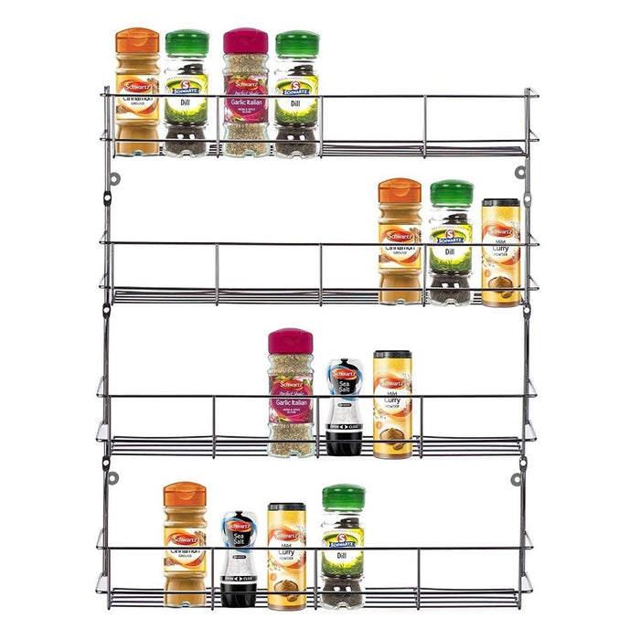 4 Tier Spice Rack Herb Shelf - Organize and Maximize Kitchen Spaces AS-19035