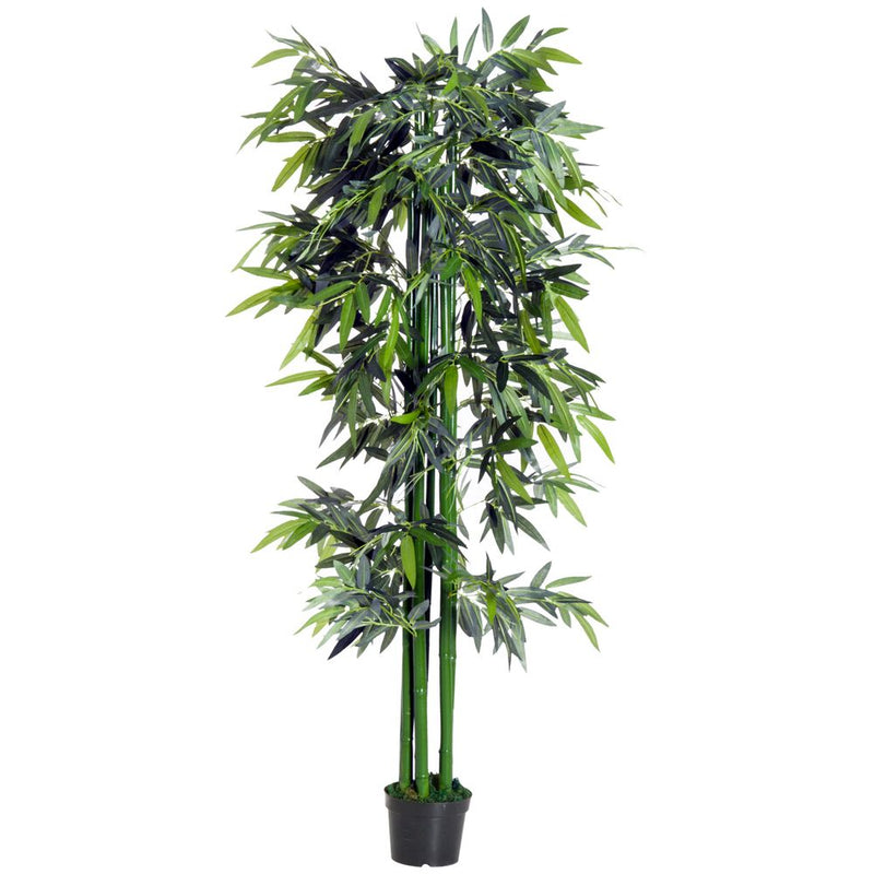 High-quality Artificial Bamboo Tree Plant, 1.8m - Green Bamboo/Black Pot
