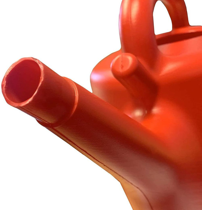 Whitefurze G28WC 7L Watering Can - Red: Wraparound Handle, Detachable Sprinkler Rose, Easy to Pour - Indoor and Outdoor Use