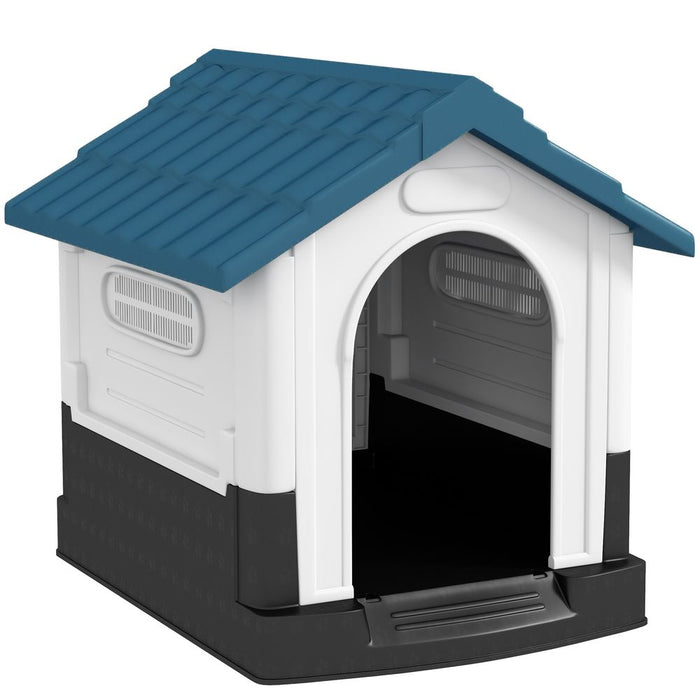 PawHut Dog Kennel for Outside, for XS and S Dogs, 80 x 69 x 76cm, Blue