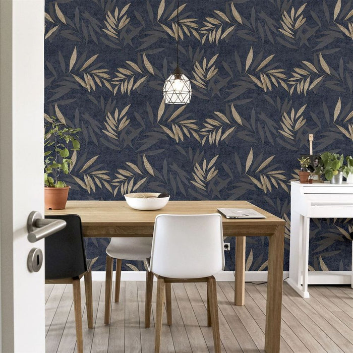 Exceptional Luxury Leaf Navy Champagne sw6