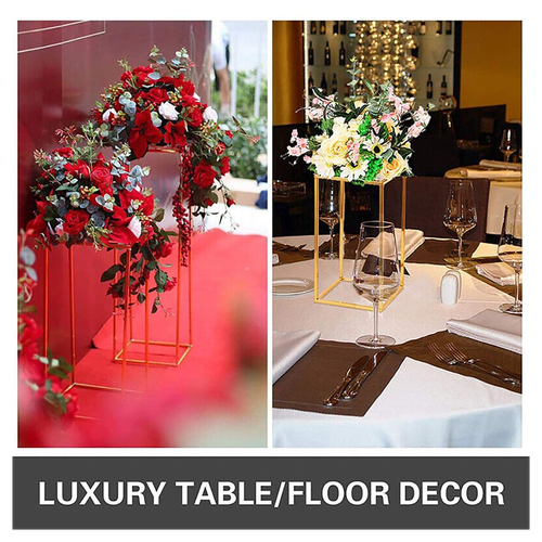 40cm Metal Geometric Stand Flower Vase HolderParty Wedding Centerpieces UK