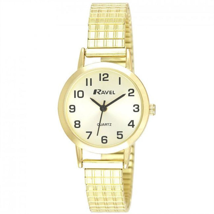 Ravel Slimline Soft Comfort Fit Expander Bracelet Watch - High Quality Womens Wristwatch R0201.11.2s