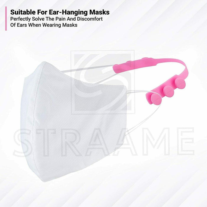 Washable & Reusable Mask Straps (3-Pack) - Comfortable Ear Savers for All Face Sizes - High-Quality Silicone for Ultimate Grip