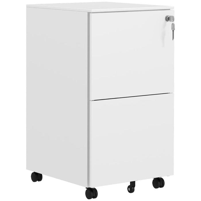 Vinsetto Steel File Cabinet with Lock and Hanging Bar for Letter A4 Legal Size