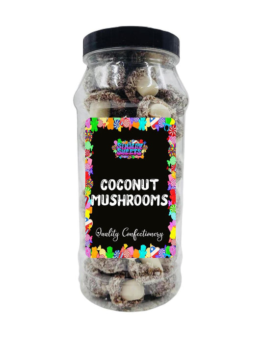 Delicious Coconut Mushrooms - Retro Sweets in a Gift Jar