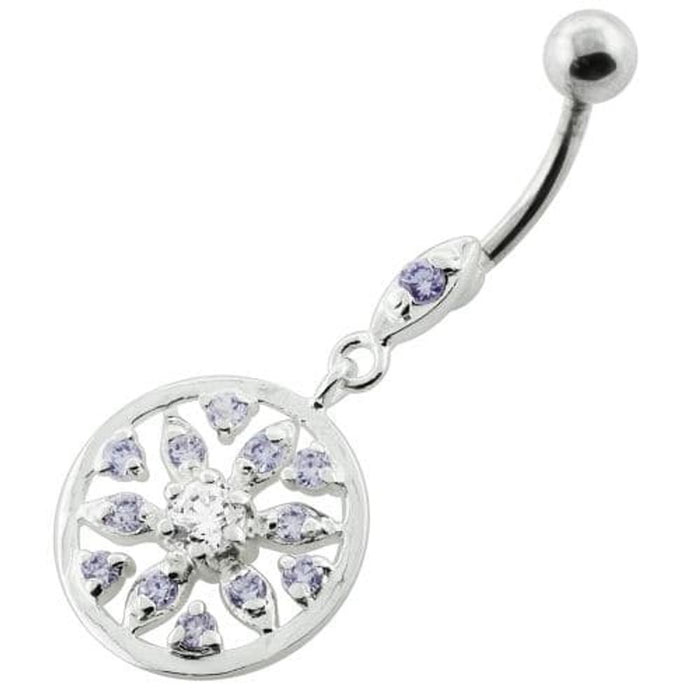 Jeweled Flower navel piercing