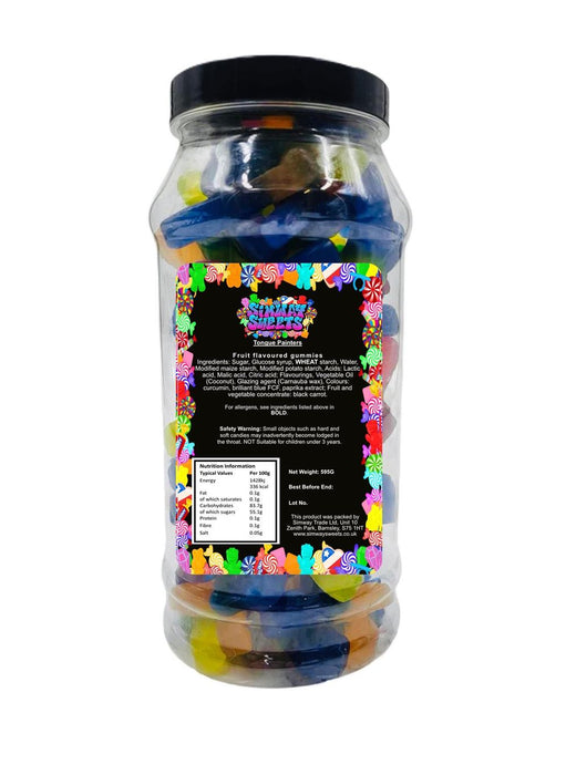 Tongue Painters Gummy Tongue Painting Dummies - Retro Sweets in Gift Jar