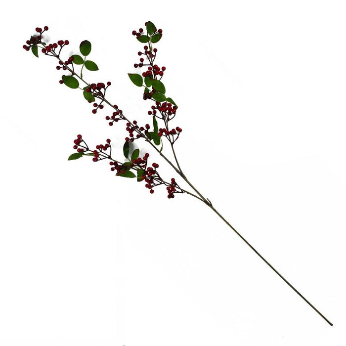 Premium 80cm Red Christmas Berry Spray - Set of 6