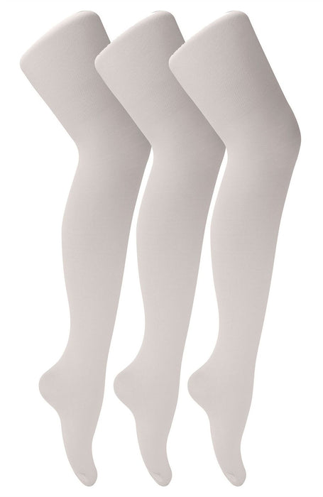 Soft Girls Ballet Tights - 3 Pack - Luxury Quality - Pink & White - Comfortable - 70 Denier