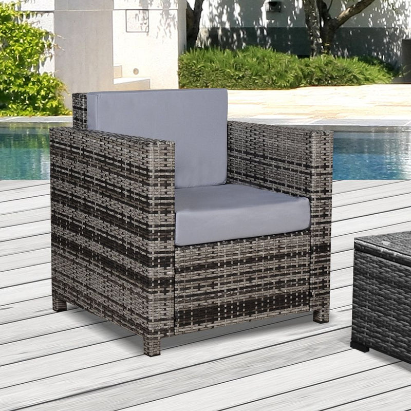 Premium Quality Rattan Outdoor Garden Armchair - Waterproof & Stylish