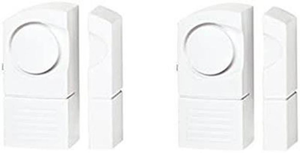 Benross 43720 Mini Wireless Window Alarms - Pack of 2, Easy Install, White