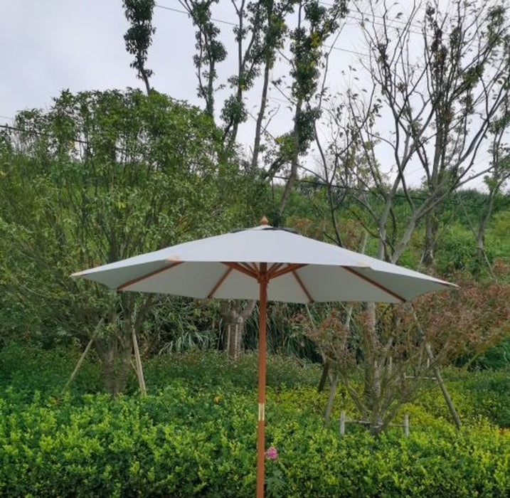 Premium Waterproof Green Parasol - Reinforced Tips, 2.7m Diameter