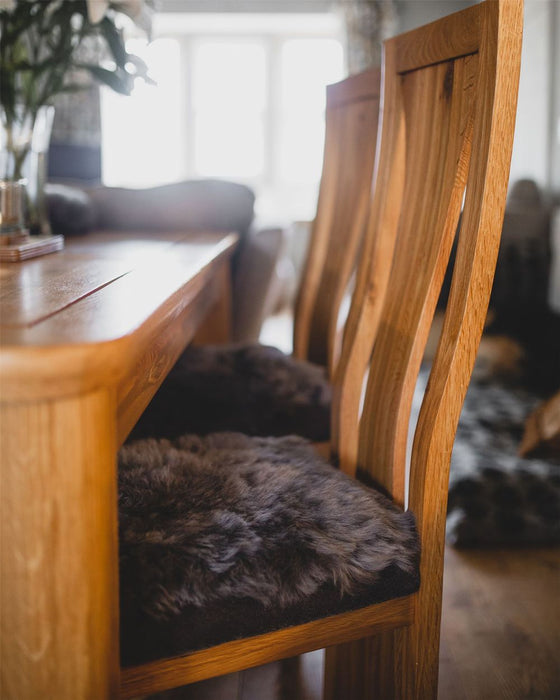 Icelandic Sheepskin Seat / Chair Pad - Natural Shape 42 x 35cm