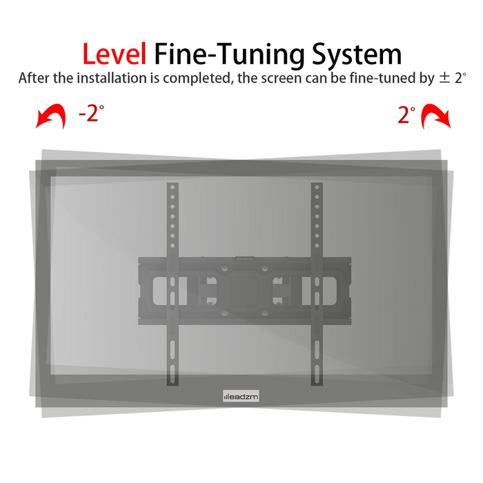 26-55 Inch Double Pendulum Large Base TV Stand TMDS-105 Bearing 40Kg/Vese400*400/Upper And Lower-10~ 10°