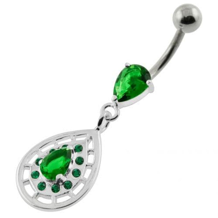 Tear Drop Patten Navel Belly piercing