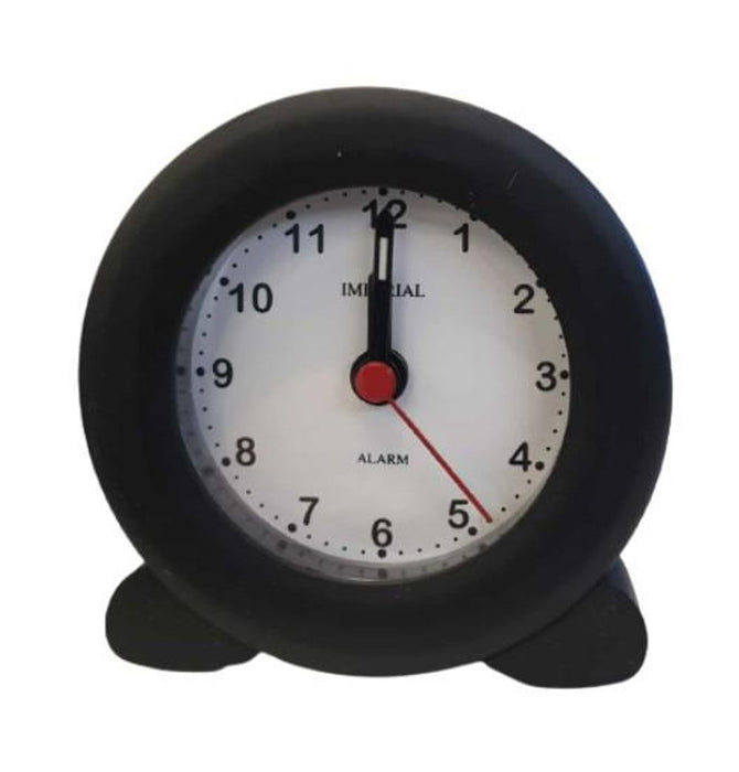 Compact Stylish Travel Alarm Clock - Black | High-Quality, Reliable & Portable - IMP605B