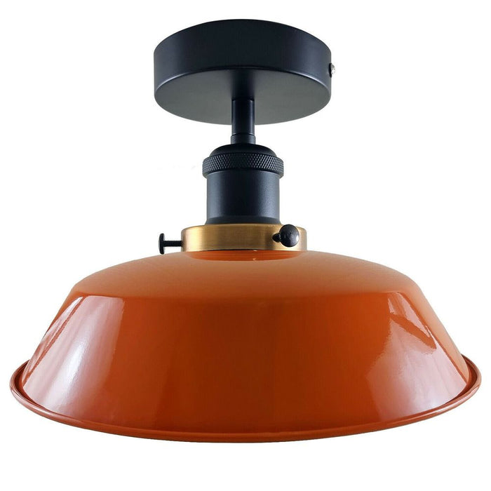 Modern Industrial Ceiling Light Fitting Flush Mount Light Metal Indoor Light