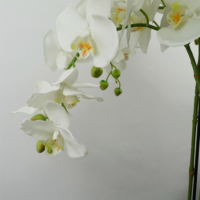 150cm Giant White Orchid Plant - Artificial - 189 Real Touch Flowers - High Quality