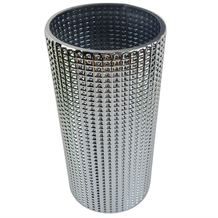 Premium 30cm Silver Dot Glass Vase